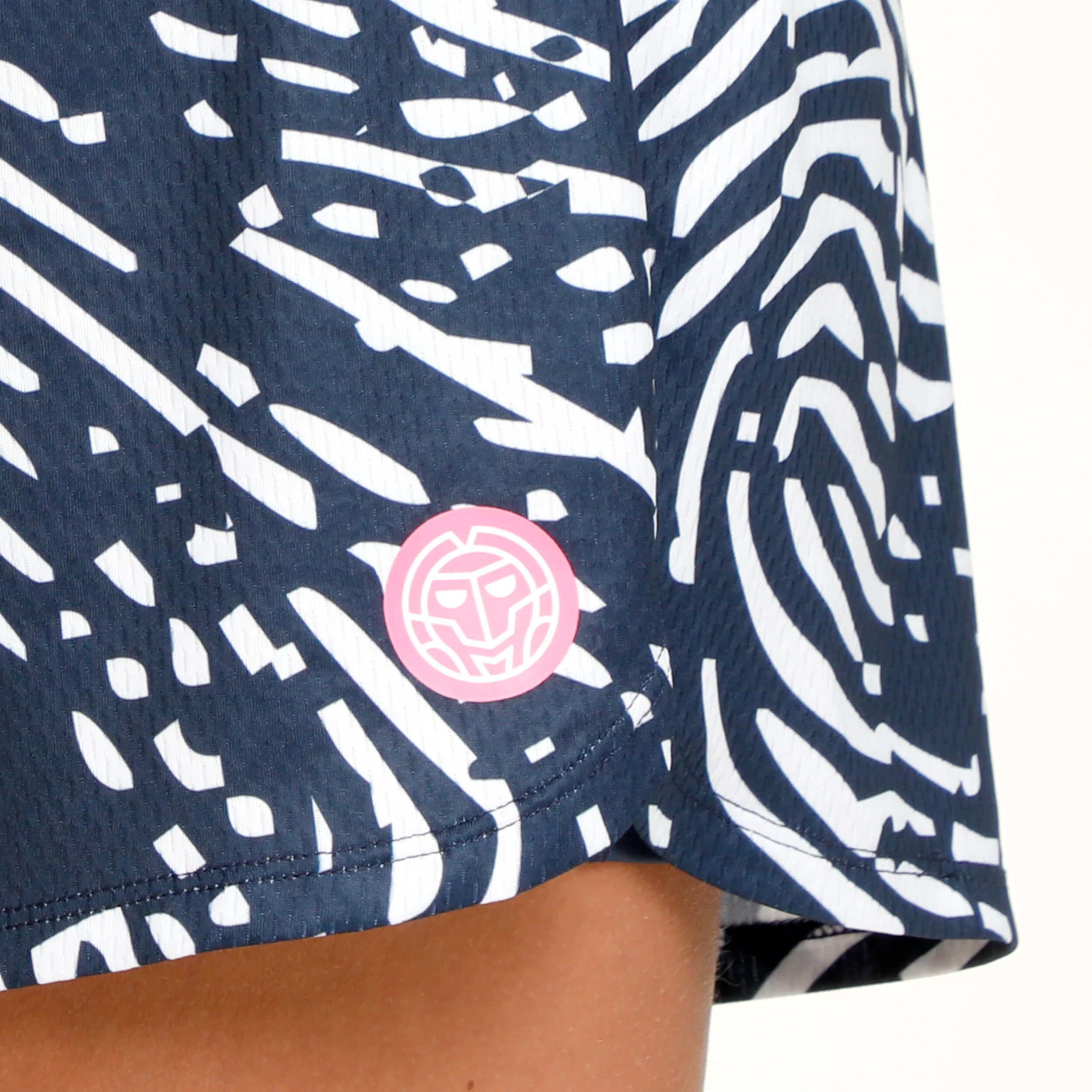 BIDI BADU Fingerprint Printed 2in1 Shorts Femmes - Bleu Foncé , Blanc