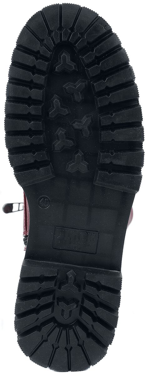 Bottines Lacées Rouge Sombre | Black Premium by EMP Bottes