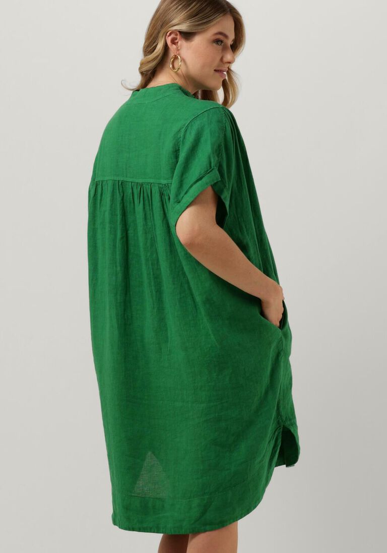 BY-BAR groene by-bar mini jurk amber linen dress