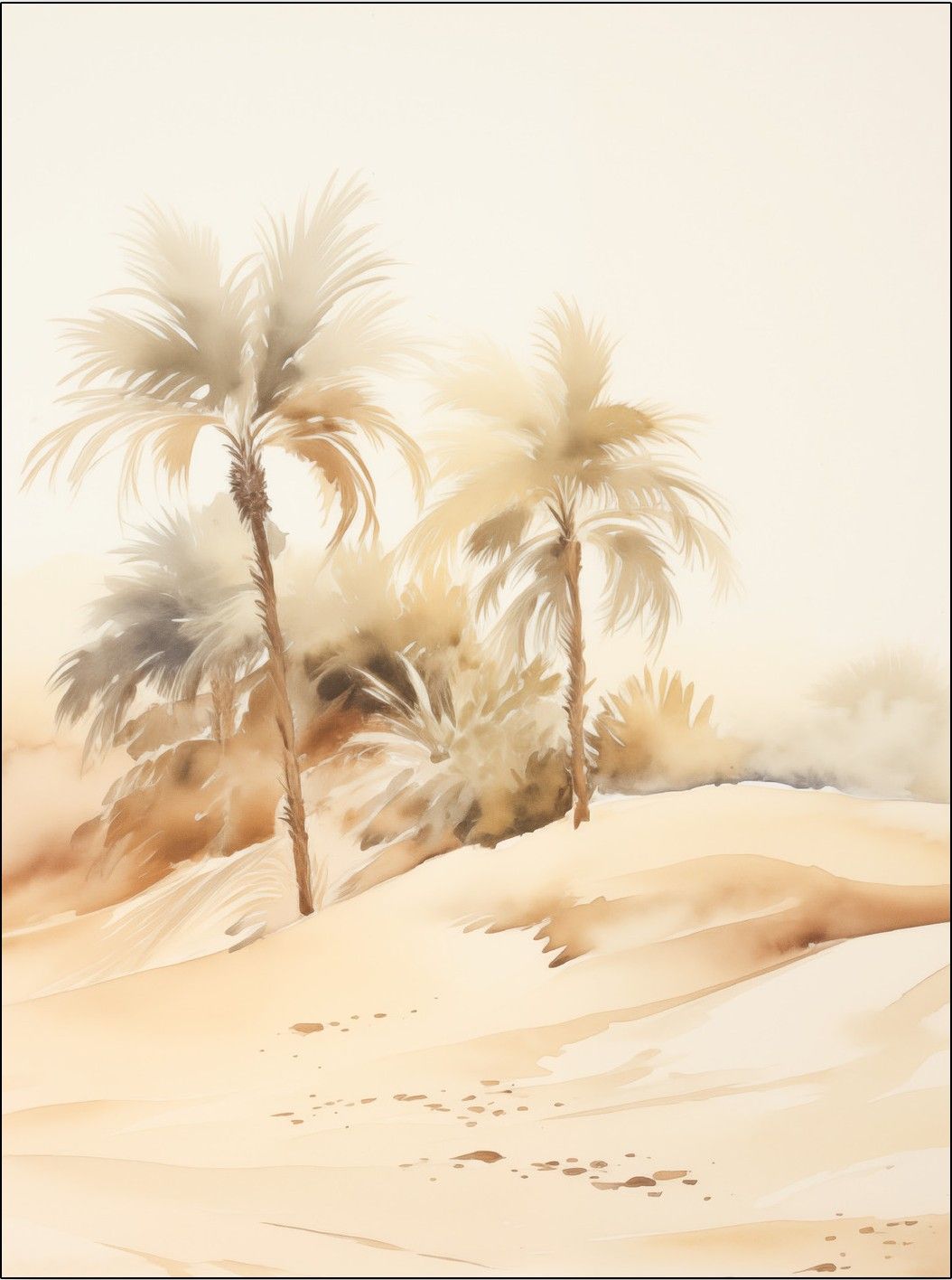 Wandkleed Palm Dust