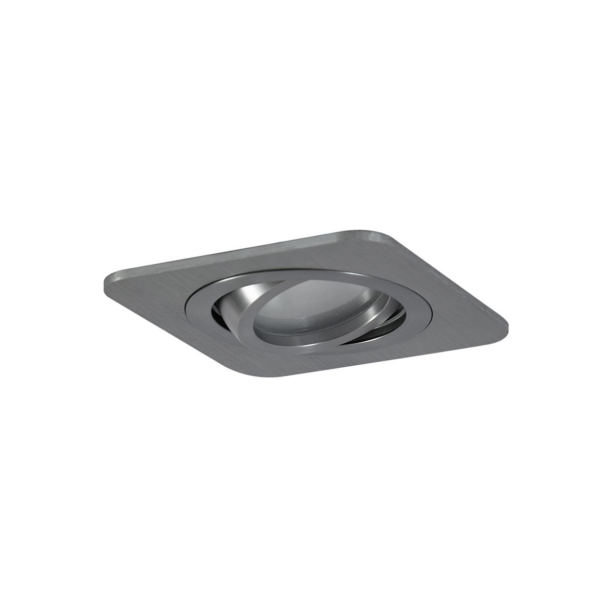 Set van 6 afgeronde inbouwspots gunmetal GU10 50mm draai- en kantelbaar IP44 - Alberto