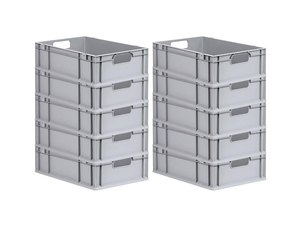 PROREGAL Eurobox Nextgen Economy Handgrepen Open HxBxD 17 x 40 x 60 cm 34 Liter Euro Container Transportbox Stapelbak