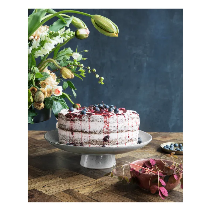 House Doctor Plateau à gâteau Rustic | Bleu gris