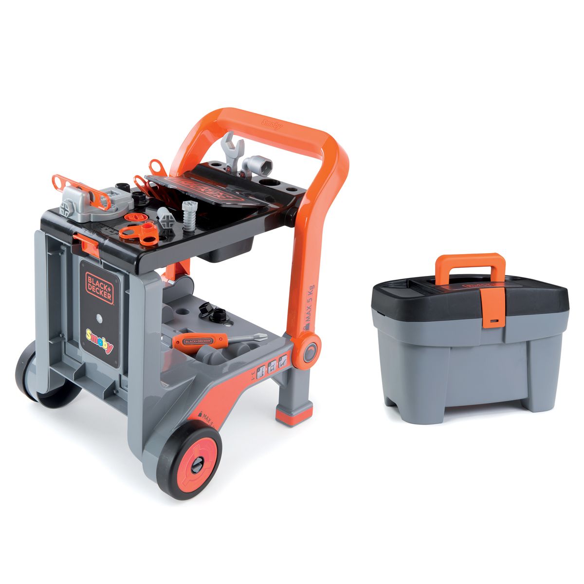 Diable et boîte de bricolage Black & Decker