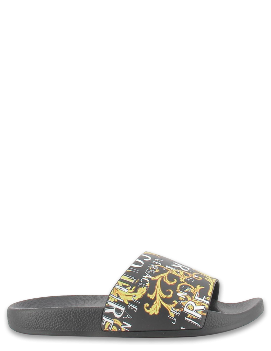 versace Claquettes homme slide noir