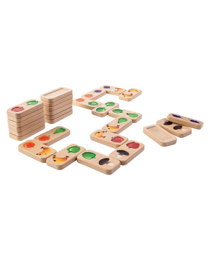 Holz-Domino FRÜCHTE in bunt