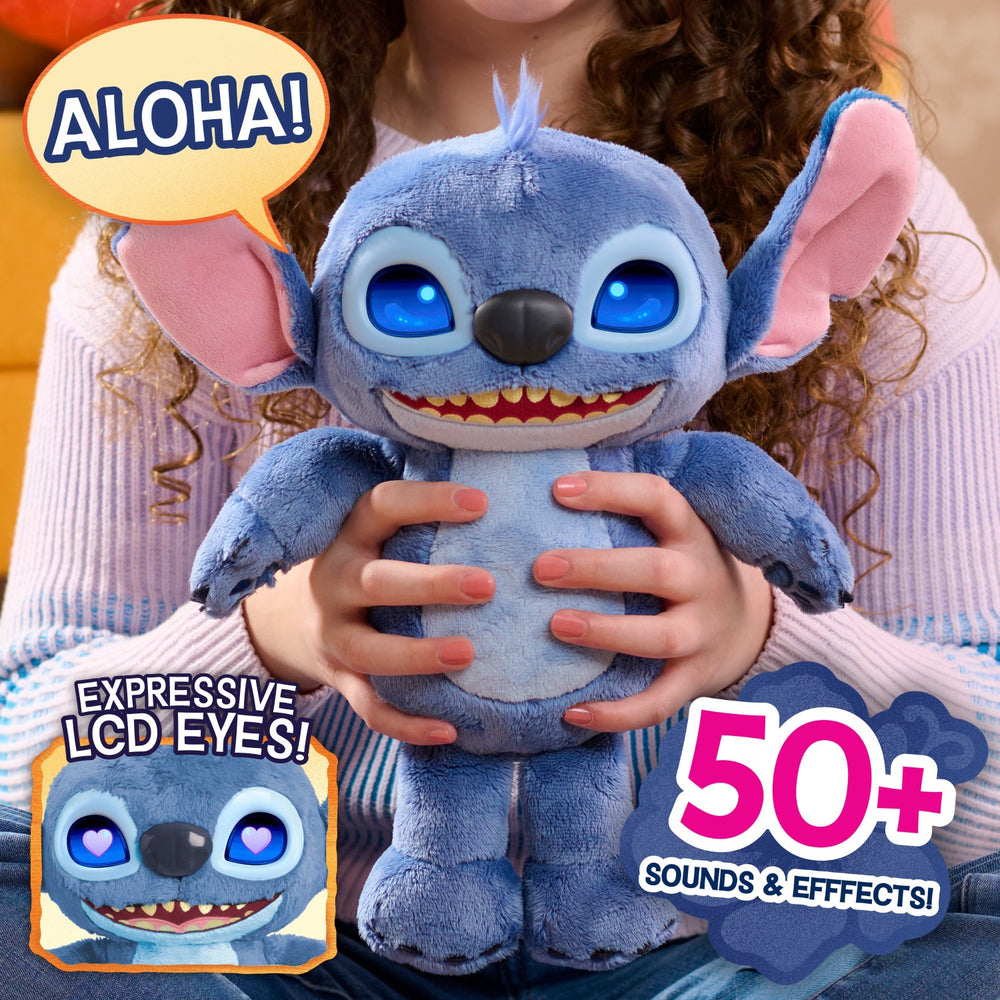 Køb Disney Stitch Movie Emotive Eye Feature Plys 27 Cm