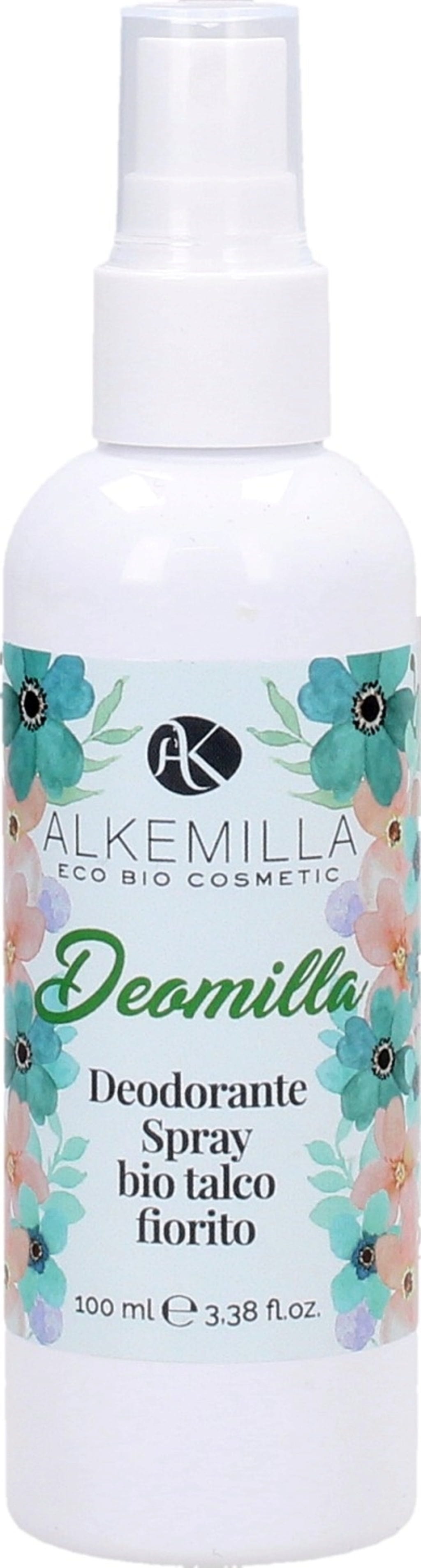 Alkemilla Eco Bio Cosmetic  Deomilla Deodorant Spray, Talkum & Blumen (100 ml)