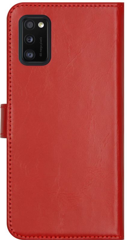 Selencia - Bookcase - Rood - Echt Leer - Ruimte voor Pasjes en Briefgeld