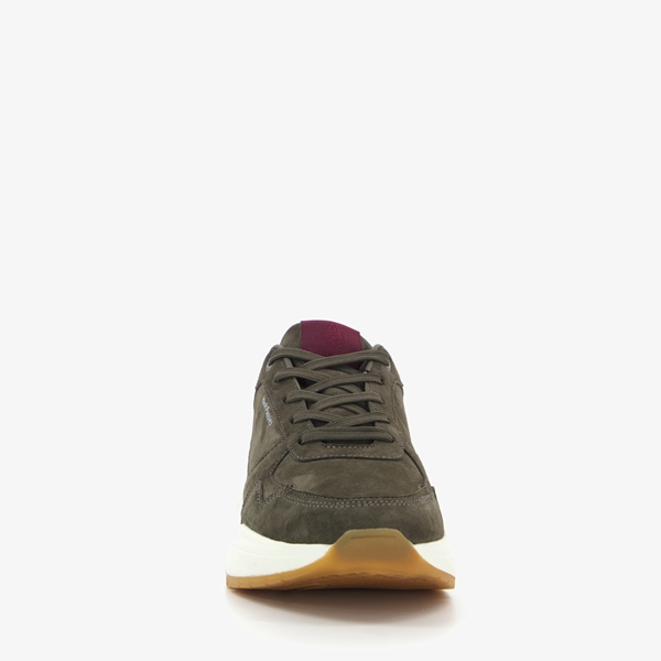 Hush Puppies leren heren sneakers groen