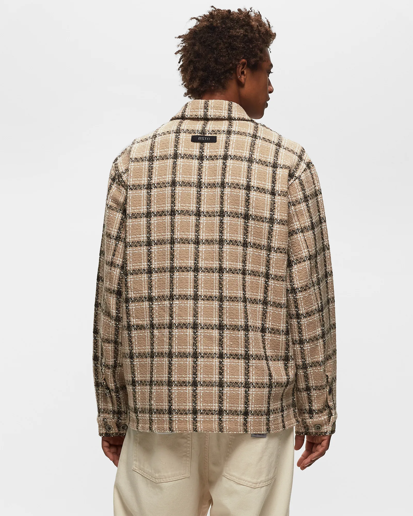BSTN Brand BOUCLÉ PLAID SHIRT