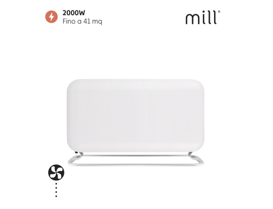 MILL - Convecteur Chauffesol blanc 2000w proheat ltd sg2000led