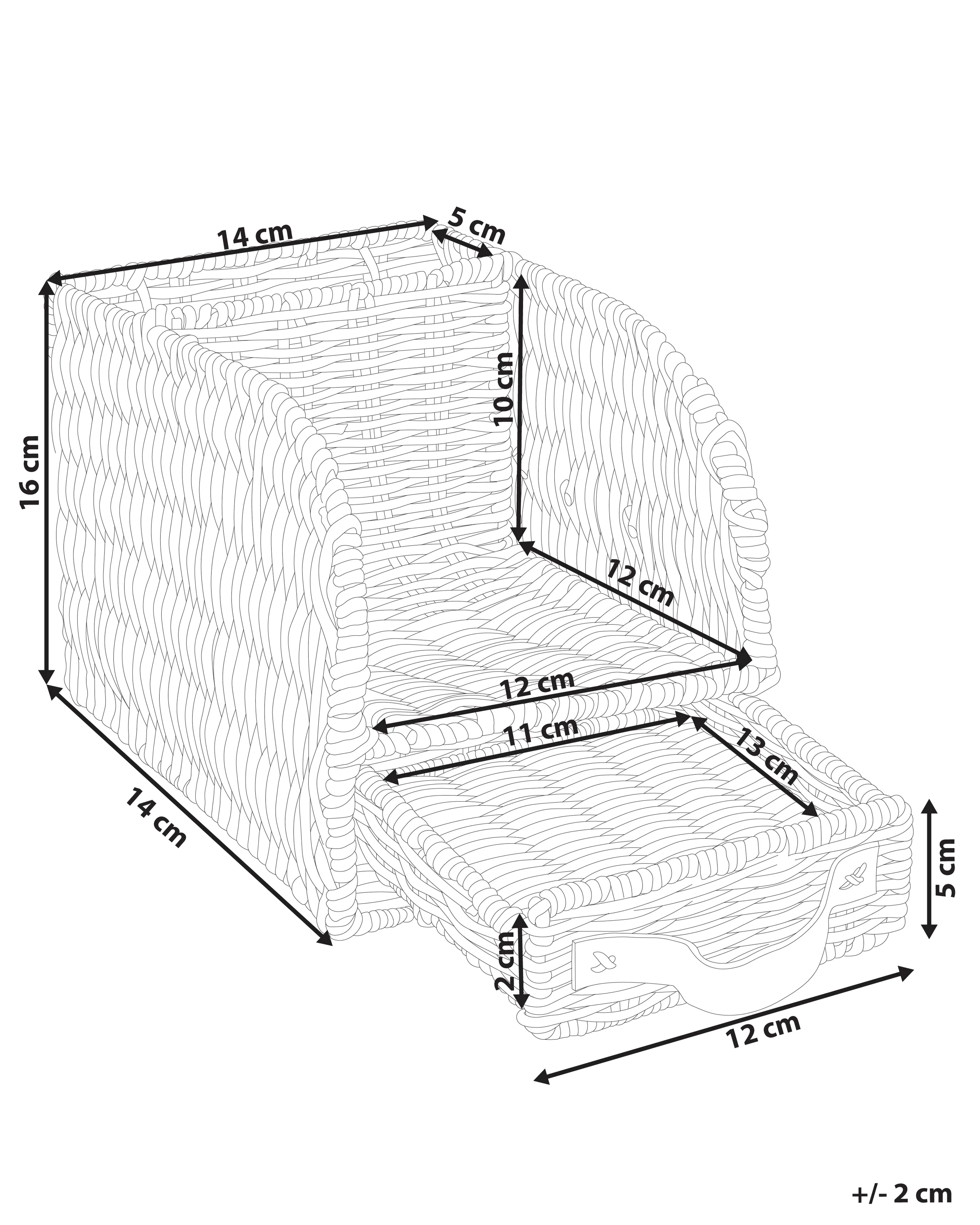 Papier organizer MALPELO Rotan Natuurlijk