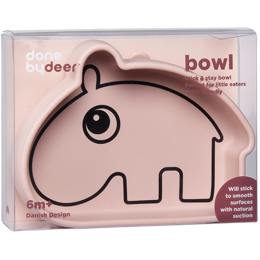 Done by Deer™ Kinderschüssel Stick & Stay Ozzo rosa ab dem 6. Monat