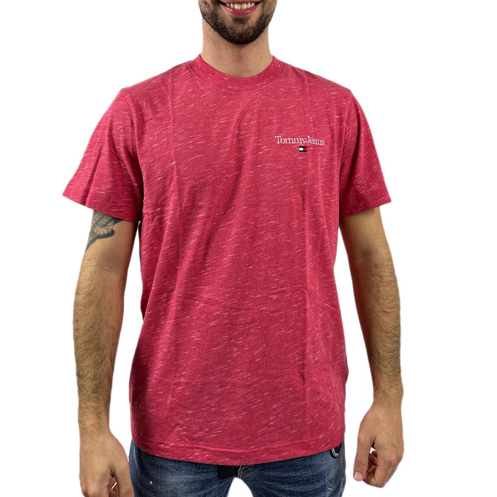 Tommy Hilfiger T-shirt Rouge Homme Tommy Hilfiger Heathered