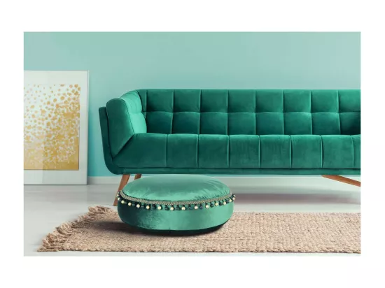 Pouf Déco à Pompons 