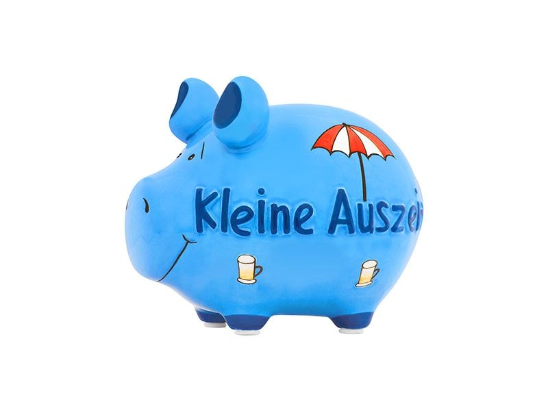 G. Wurm Spardose Kleine Auszeit 12.5 x 9 x 9 cm Sparkasse zum Aufbewahren von Geld