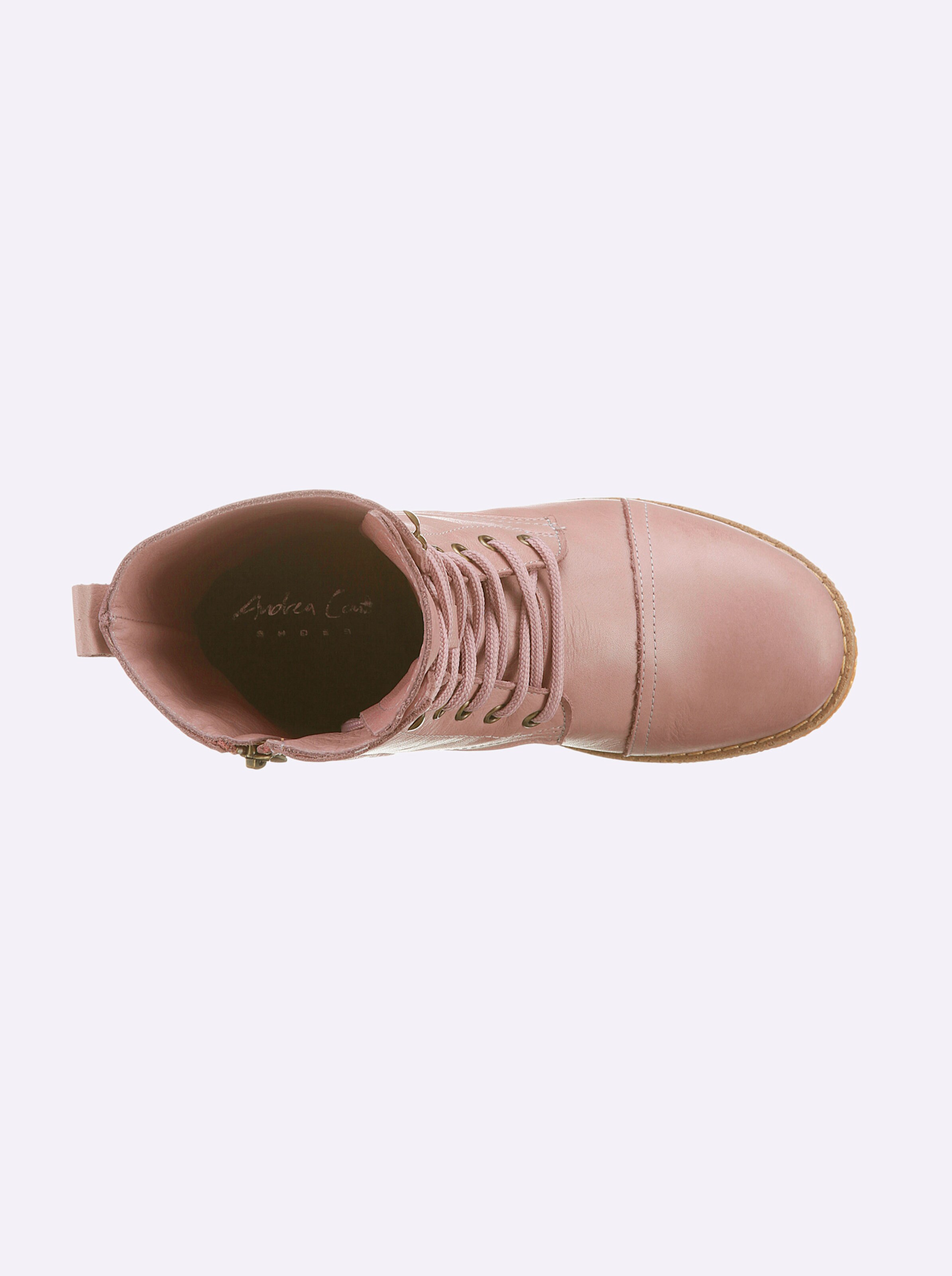 Andrea Conti Schnürstiefelette in altrosa