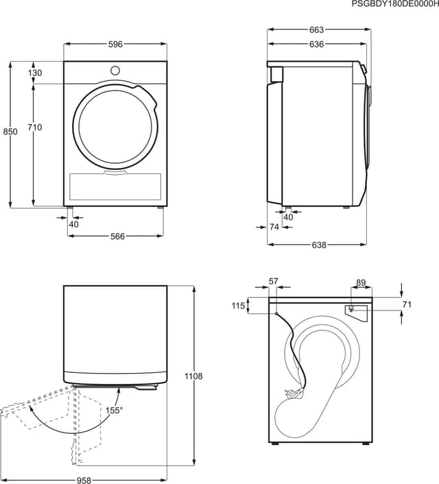 AEG 9000 Series tørretumbler TR934E95E (9 kg)