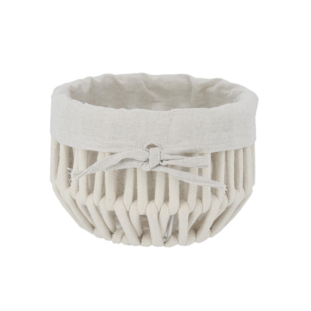 PETITE PANIERE FACON CORDE BLANC