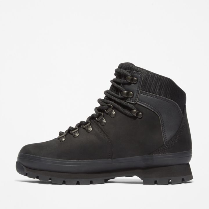 Bota impermeável Euro Hiker para mulheres, na cor preta.