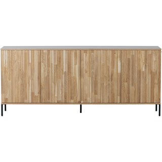 Kommode NEW GRAVURE 200 x 85 cm braun/schwarz