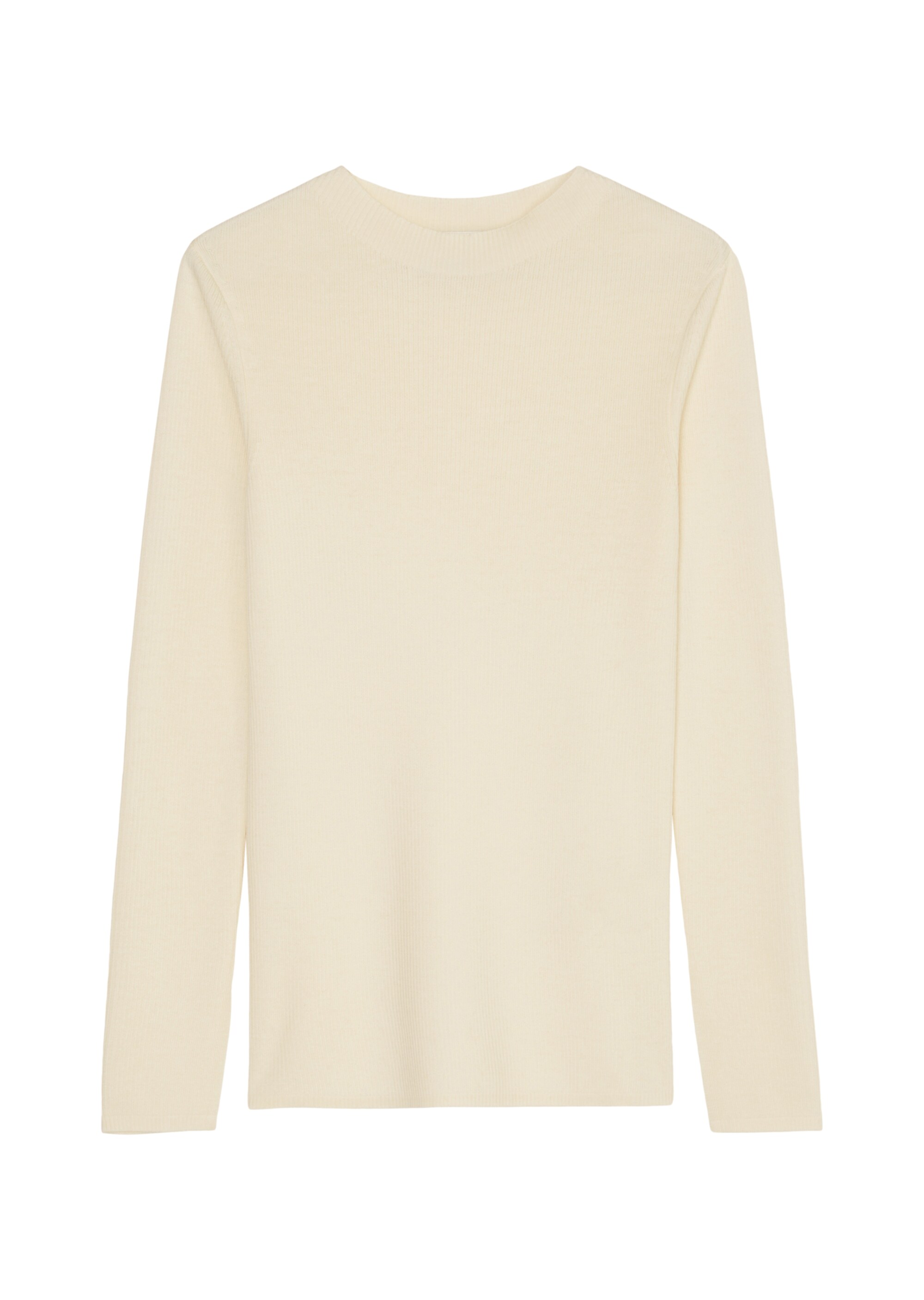 Rippstrickpullover slim aus edler Merinowolle