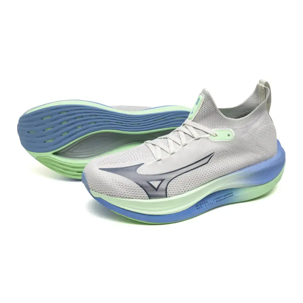 Mizuno Neo Vista Hardloopschoenen Wit/Blauw/Groen Heren