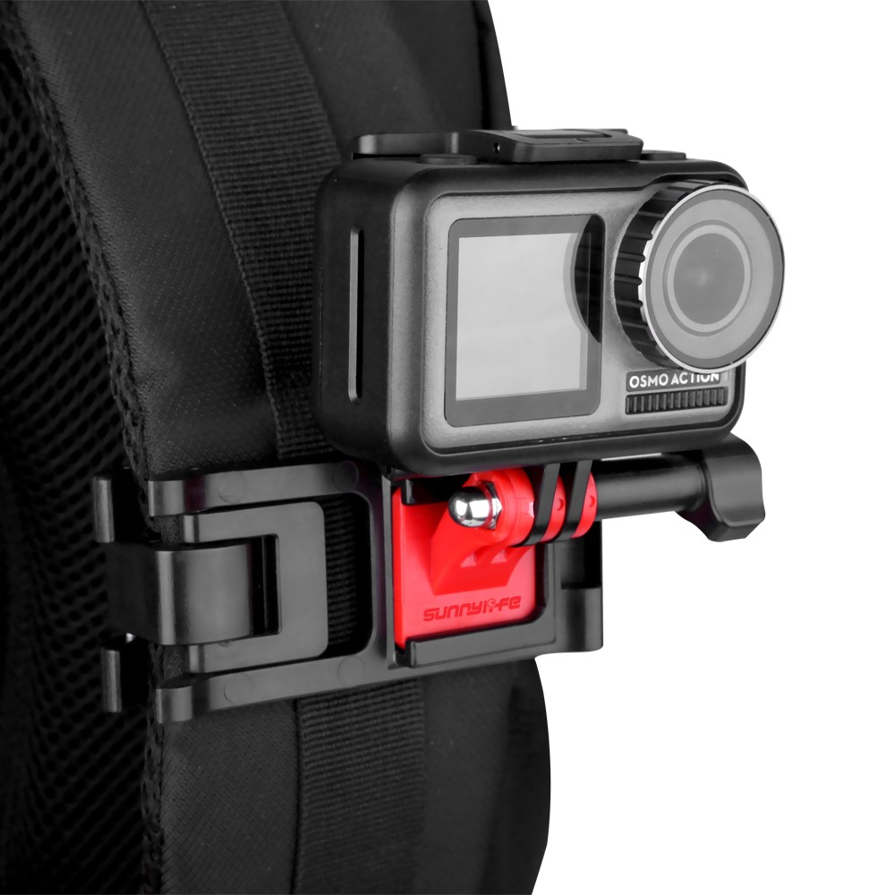 GoPro / DJI / Insta360 Schultergurt Adapter Clip Halterung - Schwarz