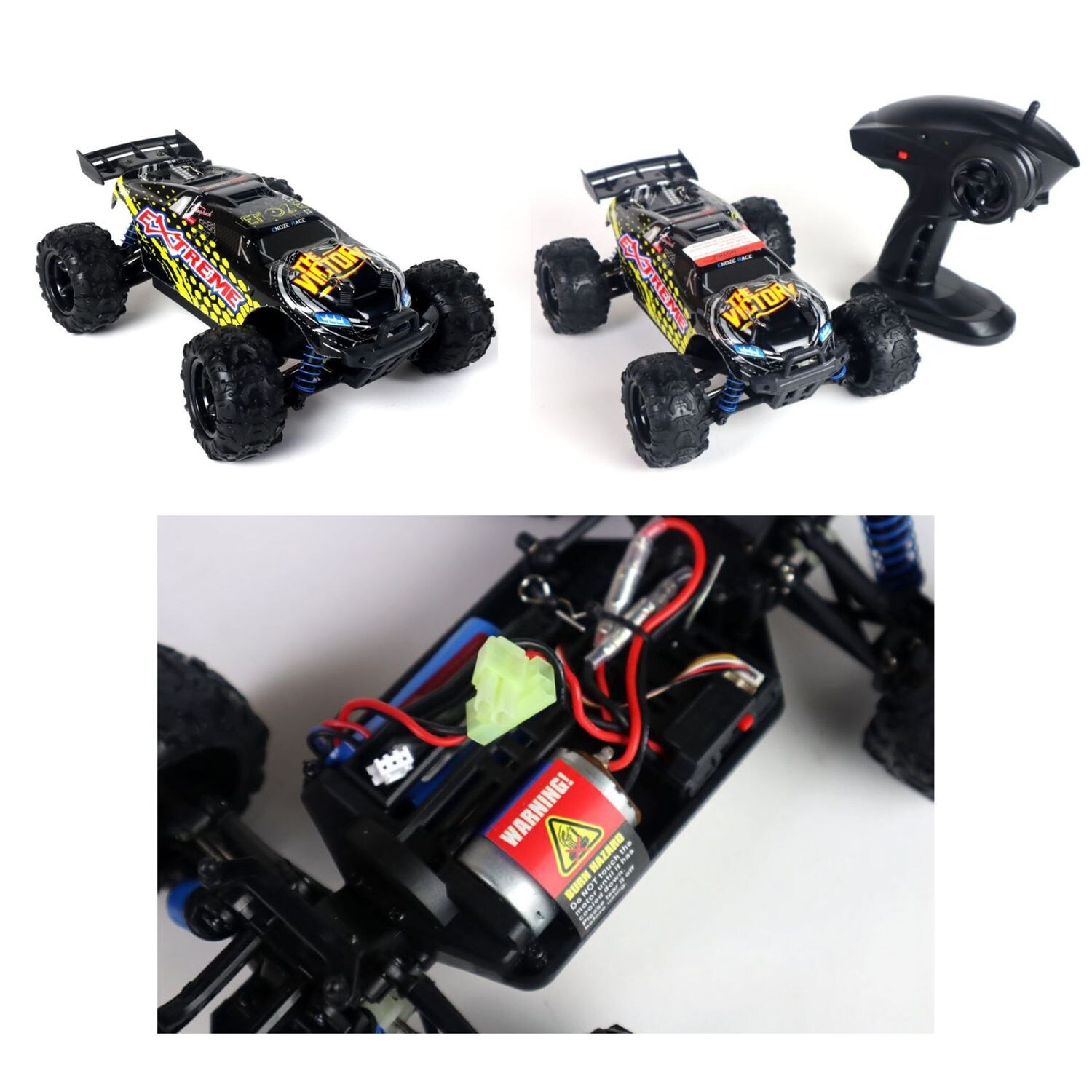 ES-Toys RC Elektro Buggy Maßstab 1:18 Extreme 302E, Allradantrieb, Stoßdämpfer schwarz