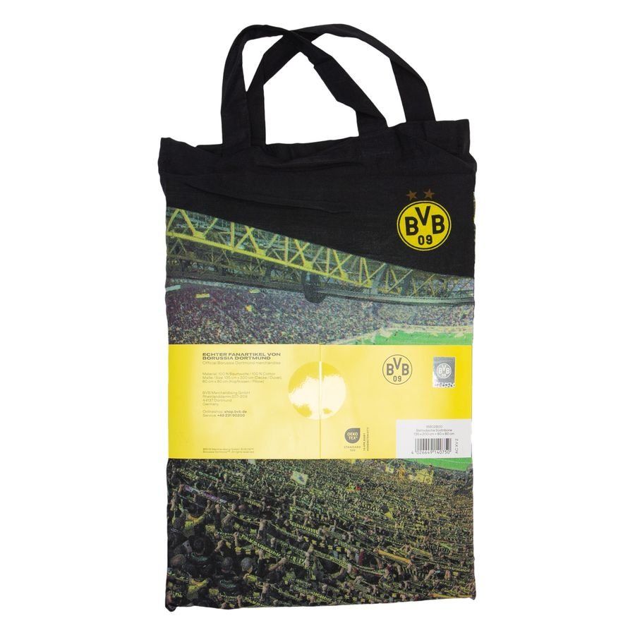 Dortmund Ensemble de Literie Südtribüne - Noir/Jaune