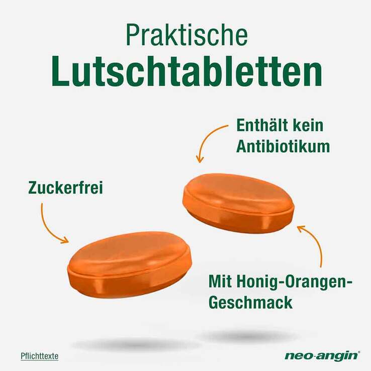 neo-angin Benzydamin gegen akute Hasschmerzen Honig Orange, 20 St