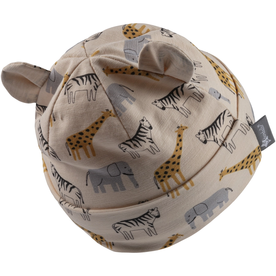 Sterntaler Beanie Safaritiere beige