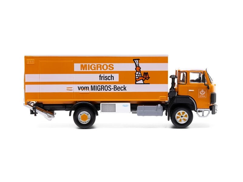 ACE LKW Berna D250B F4 x 2 Frigo Migros-Beck 1:87 Detailliertes Kühlwagen Modell für Sammler