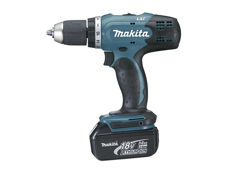 Makita DDF453RFE - Bor/driver - ledningfri - 2-hastigheders - nøgleløs borepatron 13 mm - 42 N·m - 2 batterier - 18 V