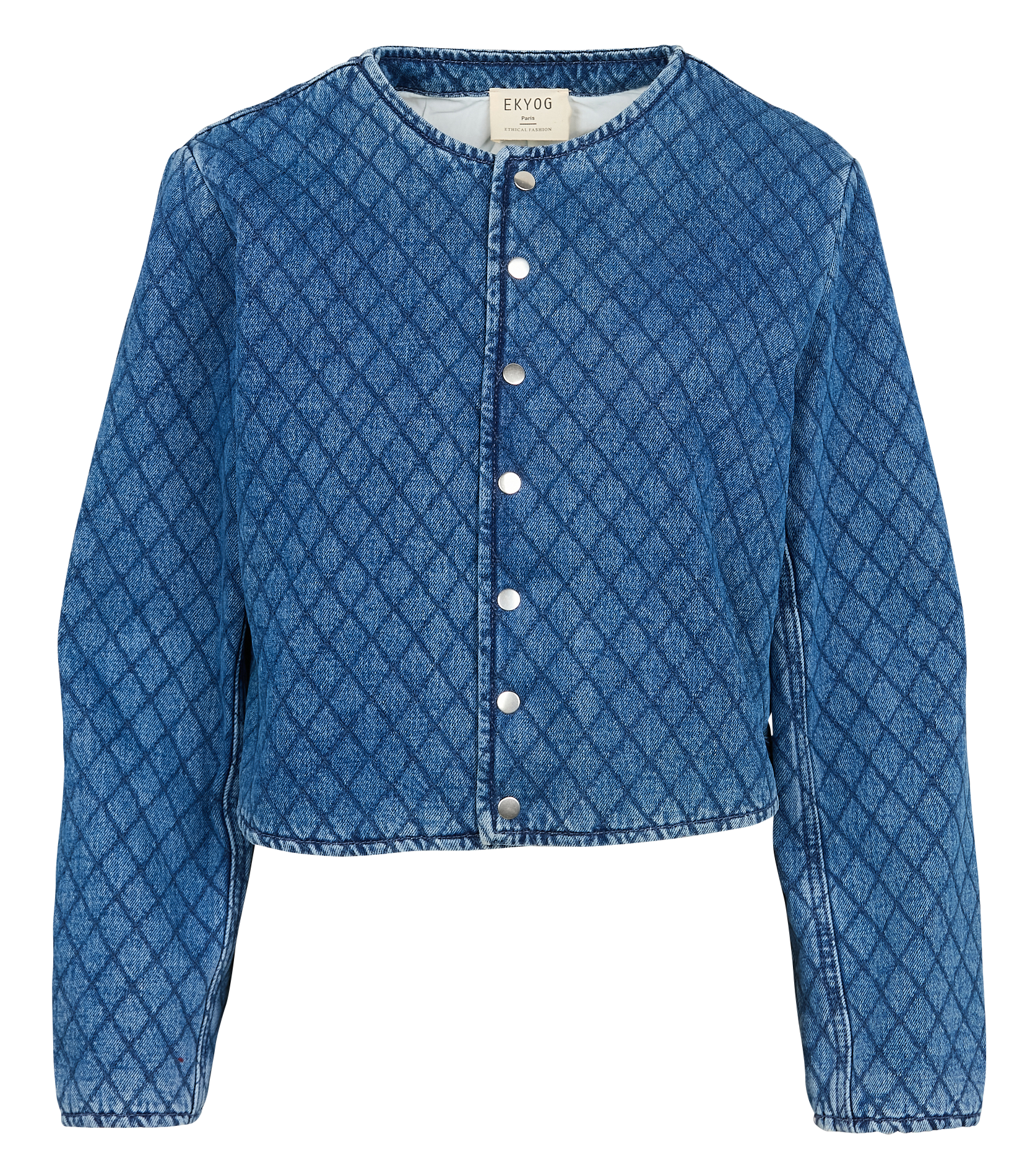 JUNON - Veste matelassée en denim | Bleu