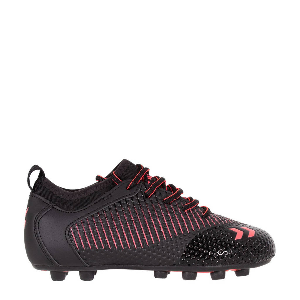 hummel Zoom FG junior voetbalschoenen zwart/rood