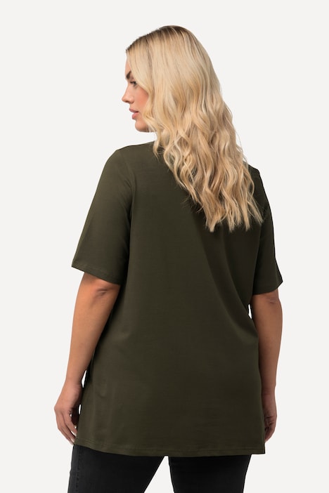 T-Shirt, A-Linie, V-Ausschnitt, Halbarm