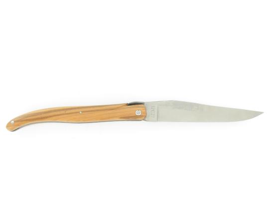 Laguiole 12 cm- Trèfle - Olivier Plein Manche Couteau de poche par Laguiole en Aubrac
