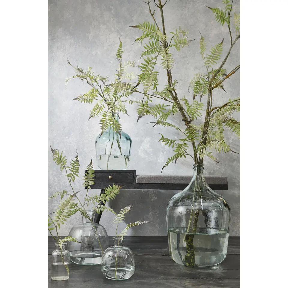 Mica Decorations Vaas Diego - flessenhals - gerecycled glas - 42 cm
