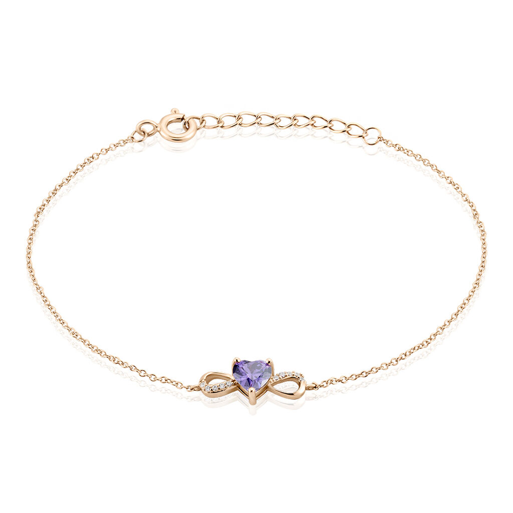 Bracelet Argent Rose Atieno Oxyde De Zirconium