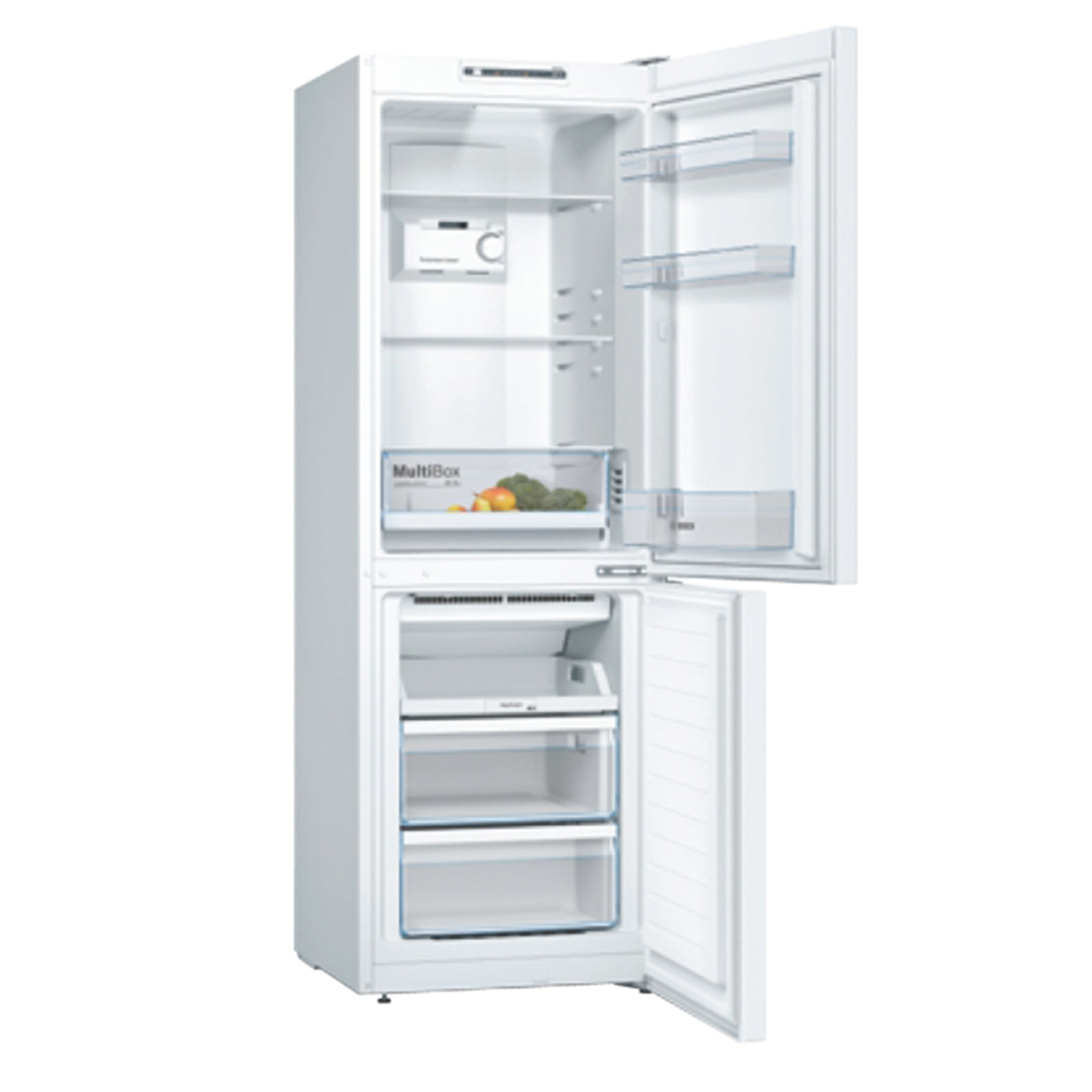 BOSCH Kühl-Gefrierkombination KGN33NWEB - weiß - E