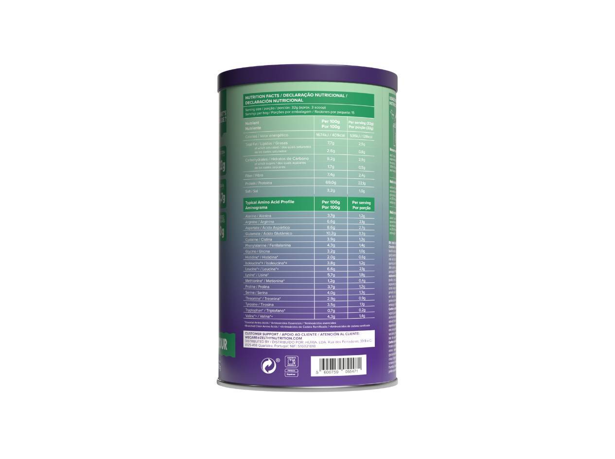 PROTEINA VEGETAL ZELTHY CHOCOLATE E AVELÃ 480G