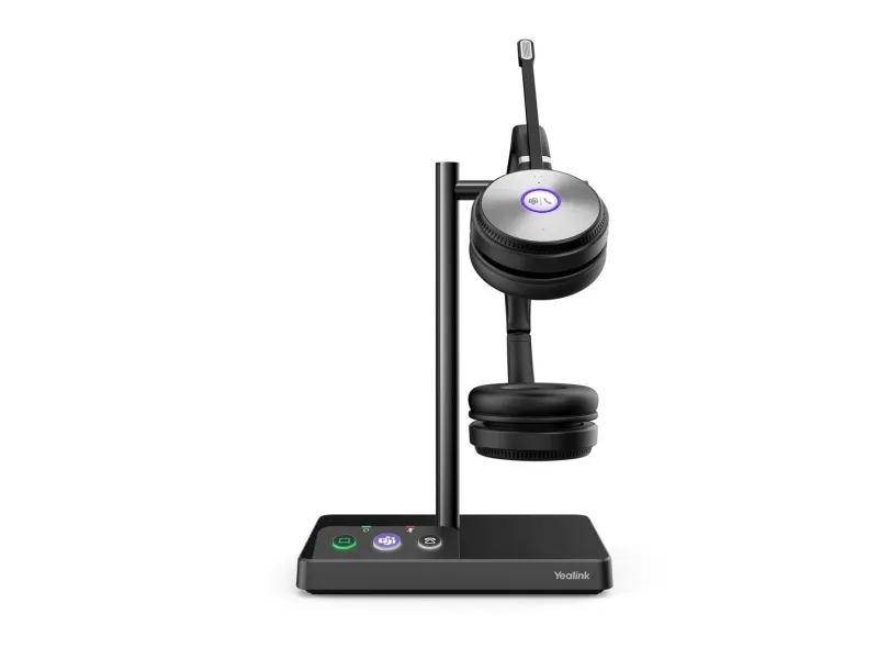 Yealink WH62 Dual - Til Microsoft Teams - headset - på øret - DECT - trådløs - Certified for Microsoft Teams