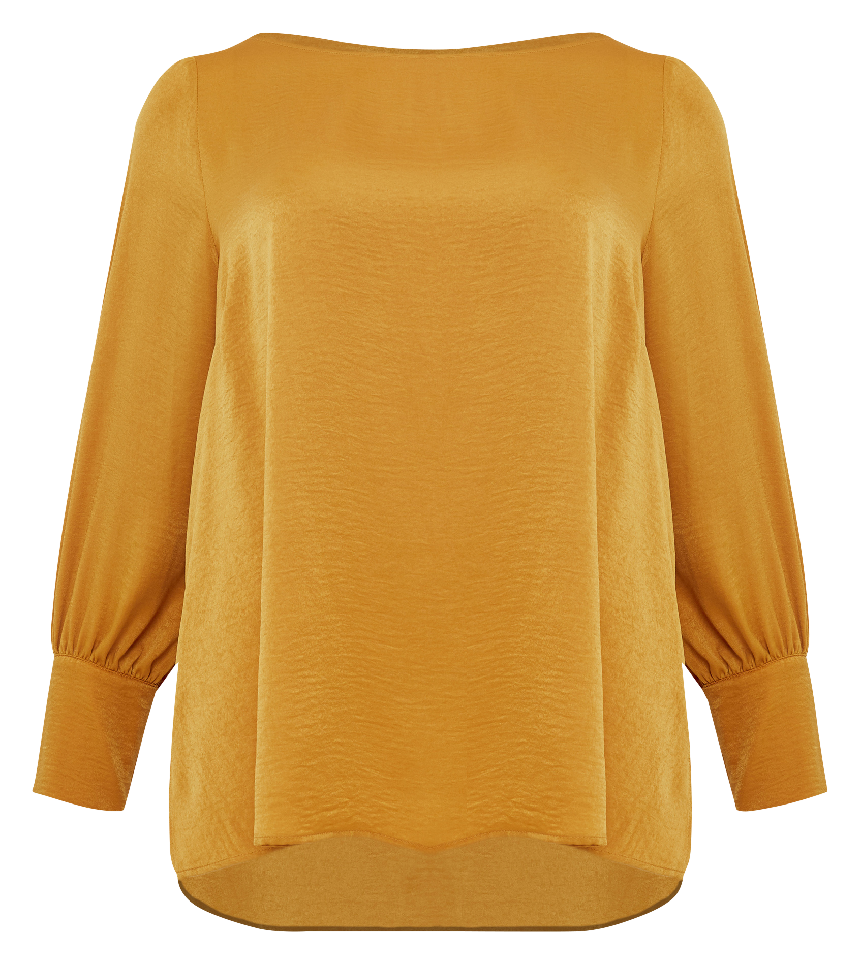 Blouse manches longues col bateau | Doré