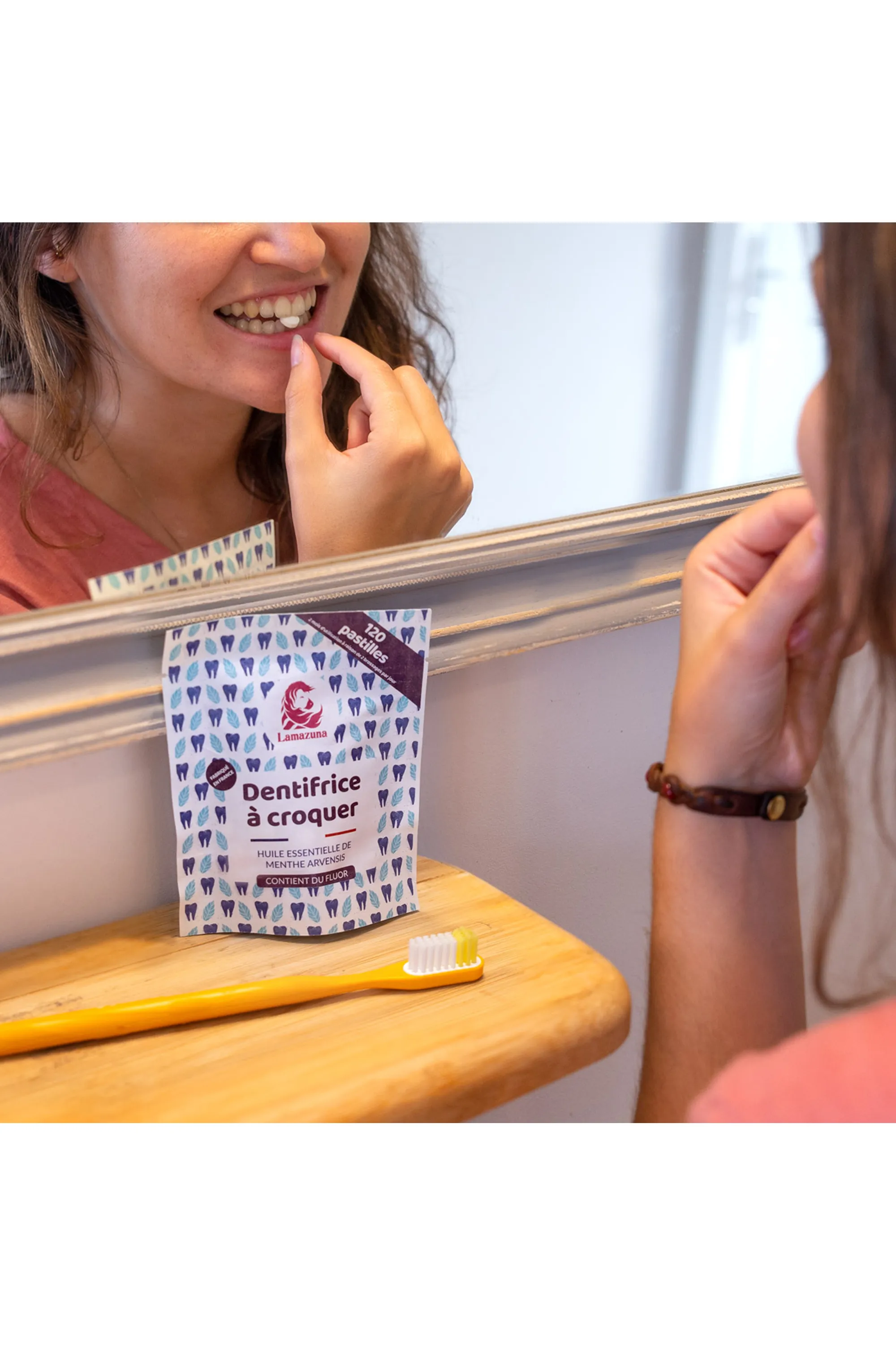 Lamazuna Dentifrice à croquer à la menthe-33 g