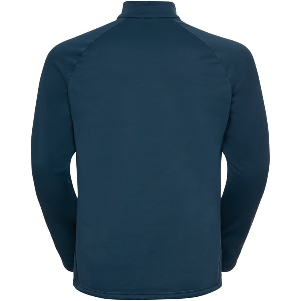 Sweat polaire randonnée ODLO OLDO BESSO MID LAYER 1/2 ZIP BLUE WING TEAL