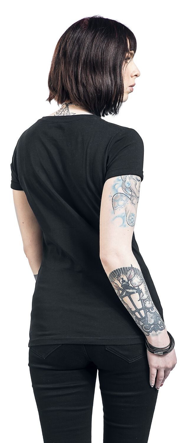 T-Shirt Avec Imprimé Corbeau | Black Premium by EMP T-Shirt Manches courtes