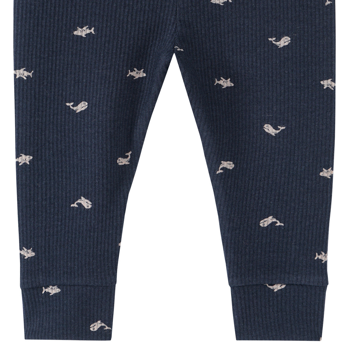 Topomini Baby Jogginghose mit Hai-Allover dunkelblau