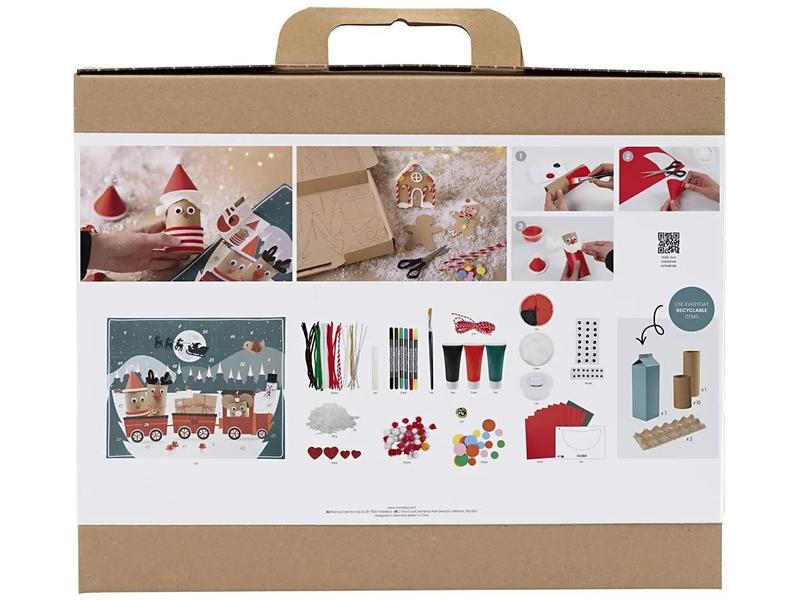Creativ Company Adventskalender Bastelprojekte Recycling Adventskalender mit neuen Bastelprojekten
